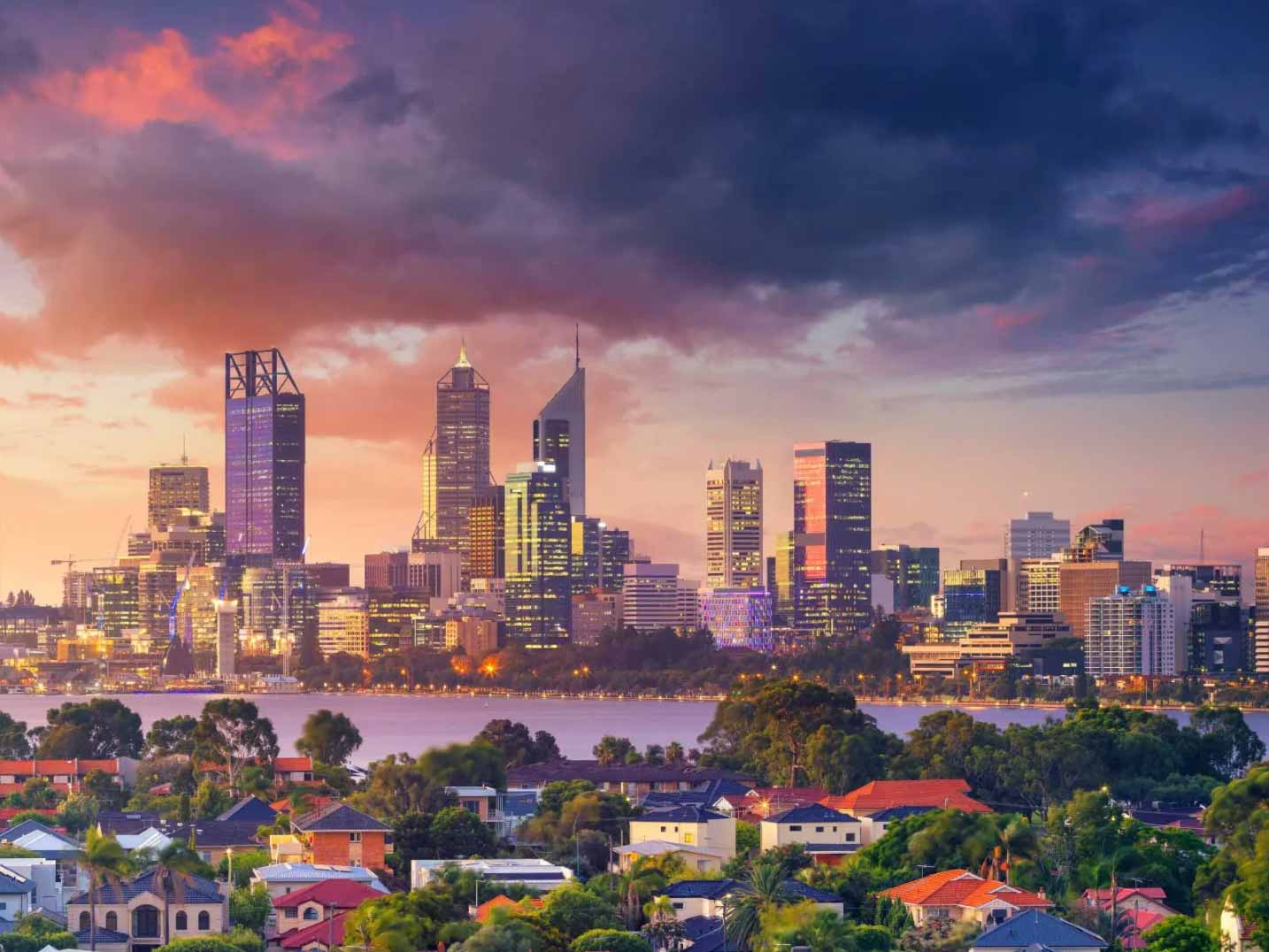 Perth city skyline